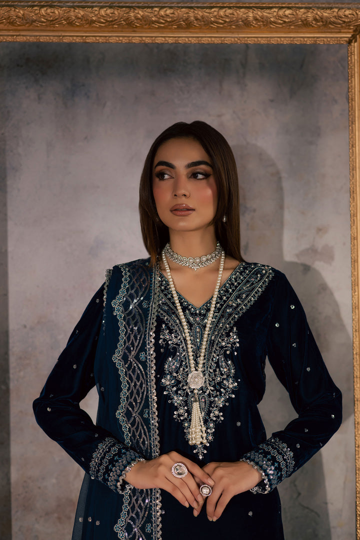 Deniz 3Pc - Velvet Formal Dress