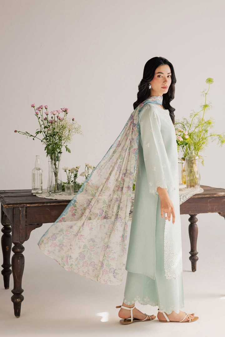 Santorini 3Pc - Embroidered Lawn Dress
