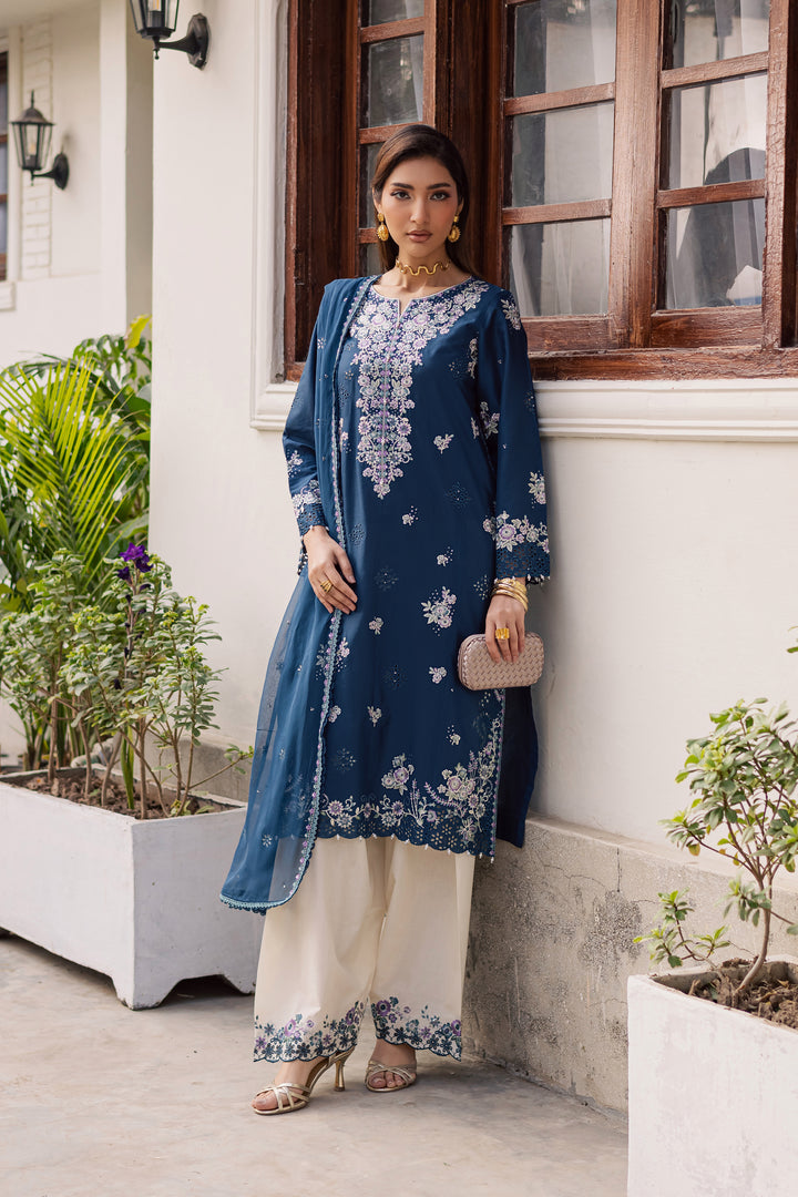 Azraaq 3Pc - Festive Embroidered Lawn