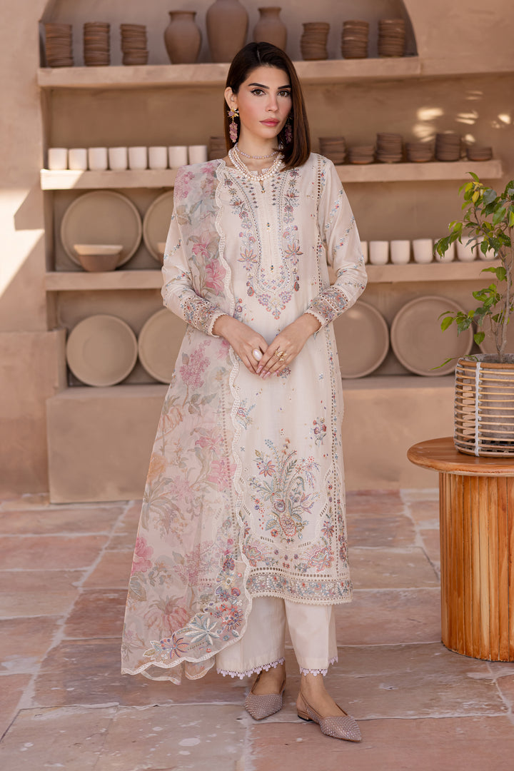 Lune 3Pc - Embroidered Luxe Pret