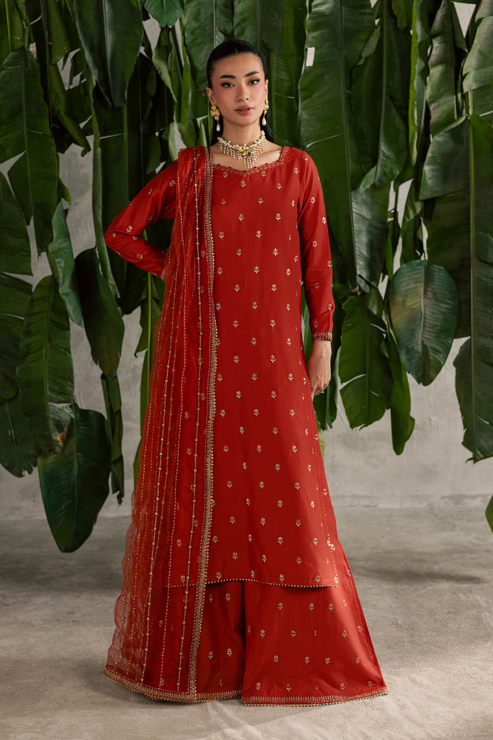 Malta 3Pc - Festive Embroidered Lawn