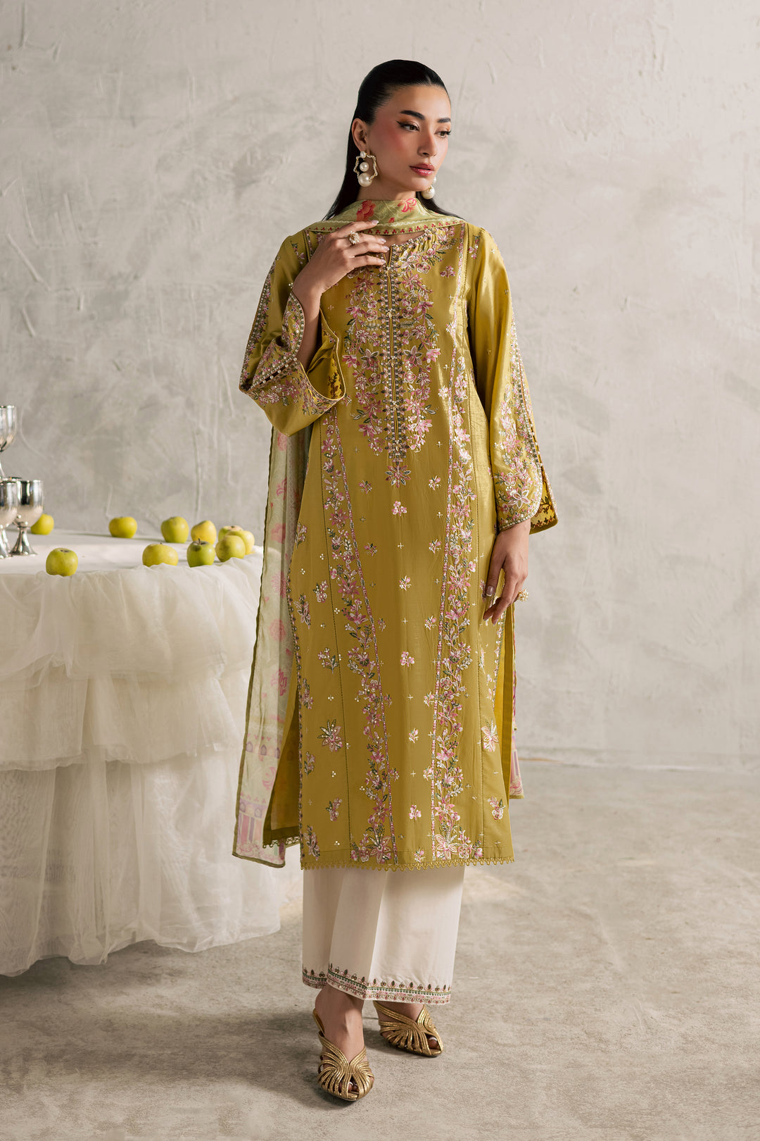Essence 3Pc - Festive Embroidered Lawn