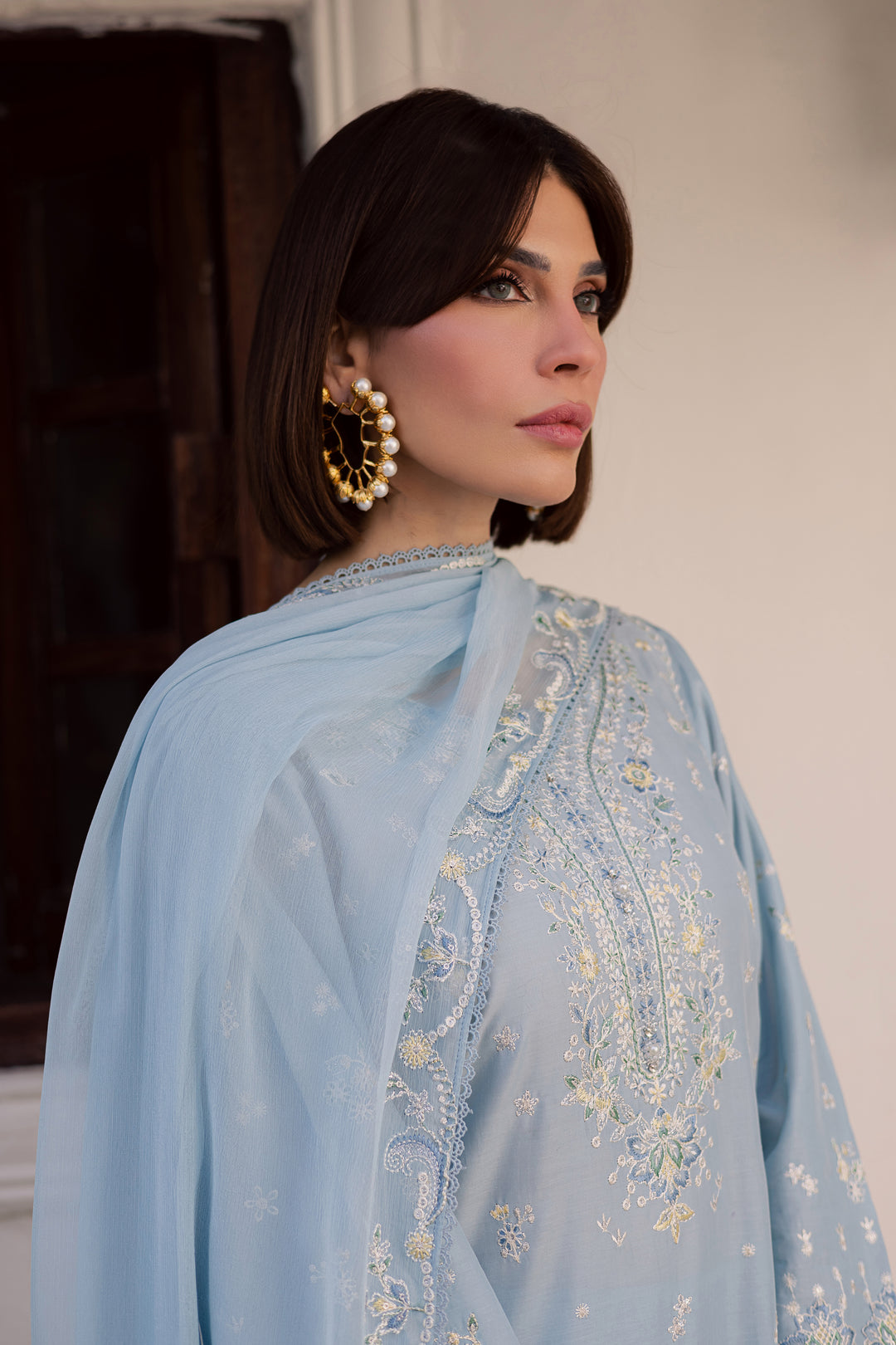 Prague 3Pc - Festive Embroidered Lawn