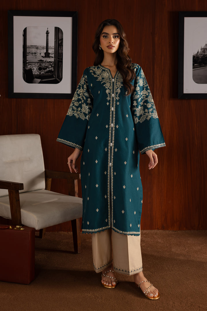 Coulson 2Pc - Embroidered Khaddar Dress