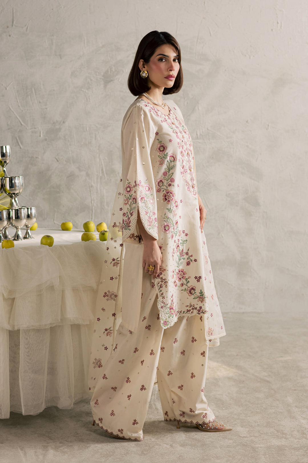 Samin 3Pc - Festive Embroidered Lawn