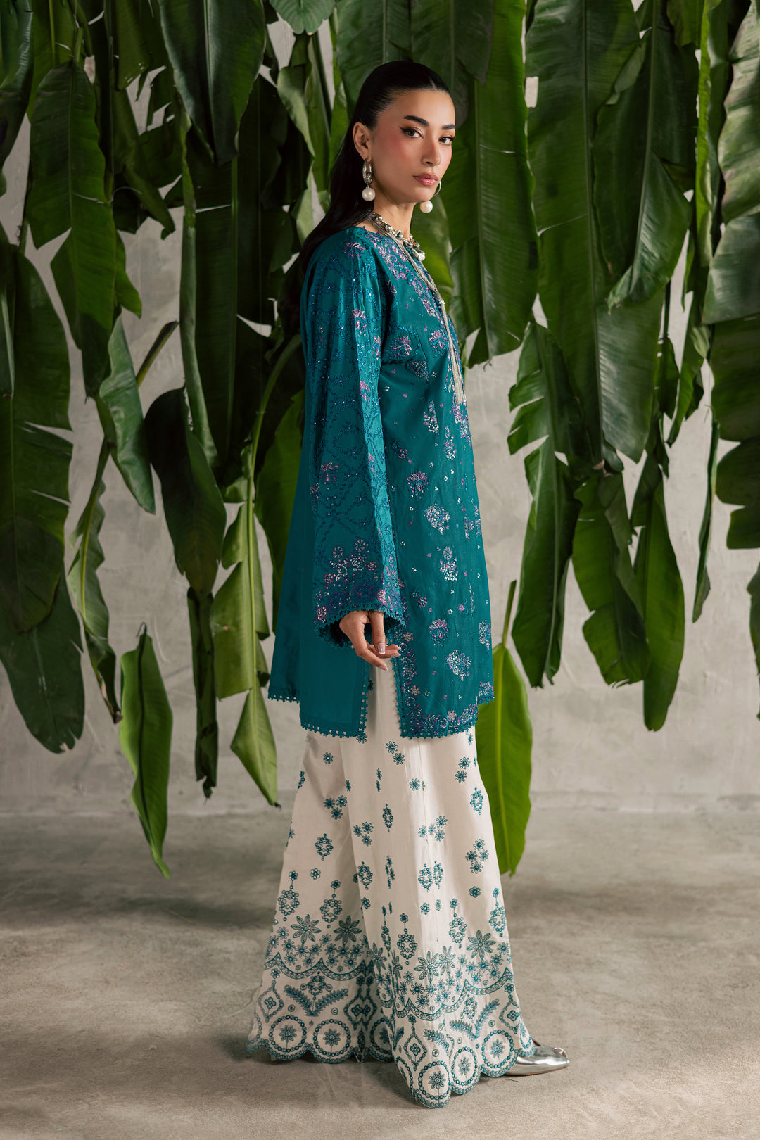 Moonwillow 2Pc - Festive Embroidered Lawn