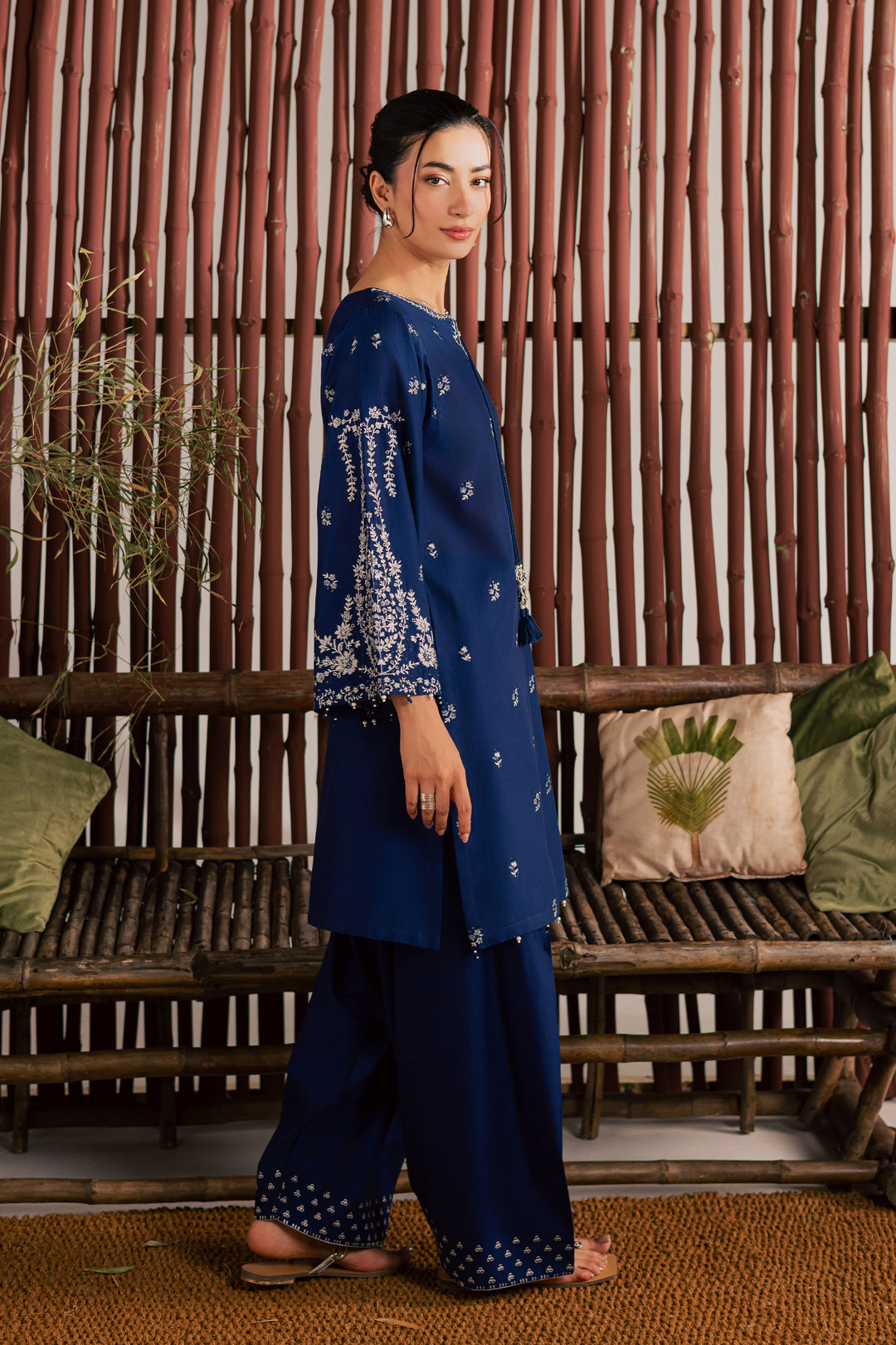 Blue Nairobi 2Pc - Embroidered Lawn Dress