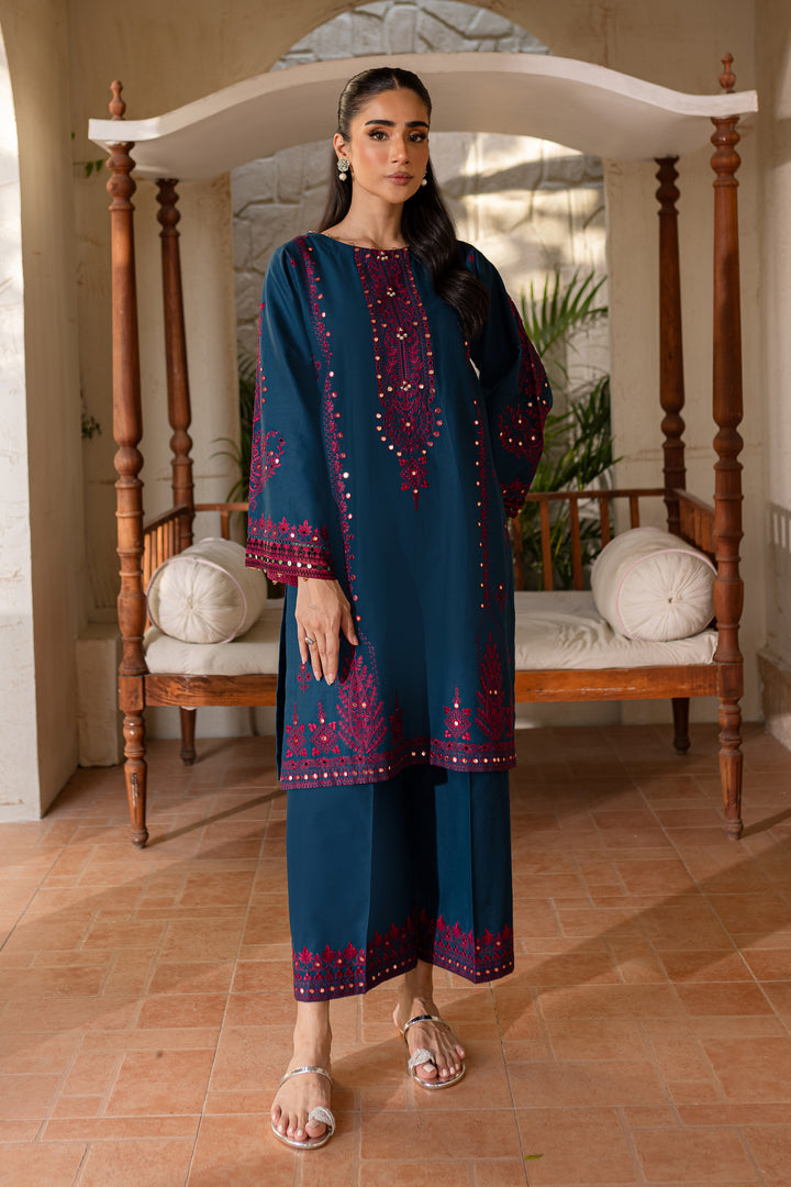 Meeru 2Pc - Embroidered Khaddar Dress