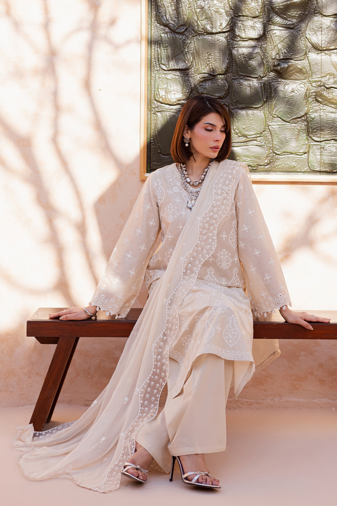 Mexico 3Pc - Festive Embroidered Lawn