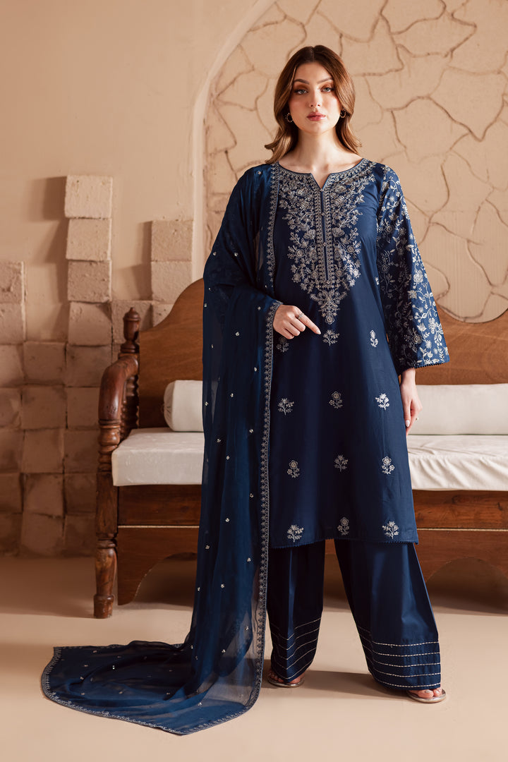 Mai tai 3Pc - Embroidered Lawn Dress