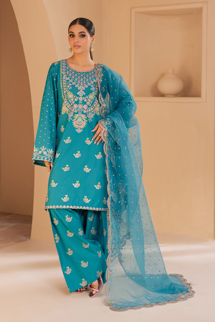 Asmarah 3Pc - Embroidered Lawn Dress