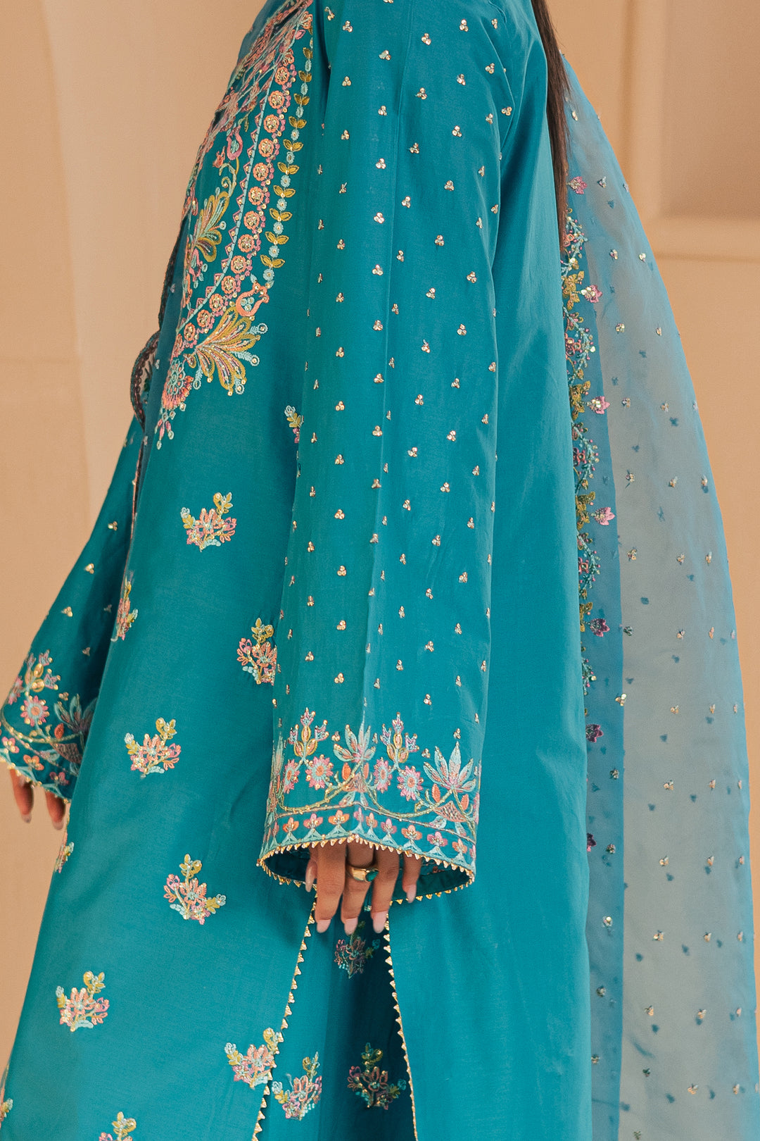 Asmarah 3Pc - Embroidered Lawn Dress