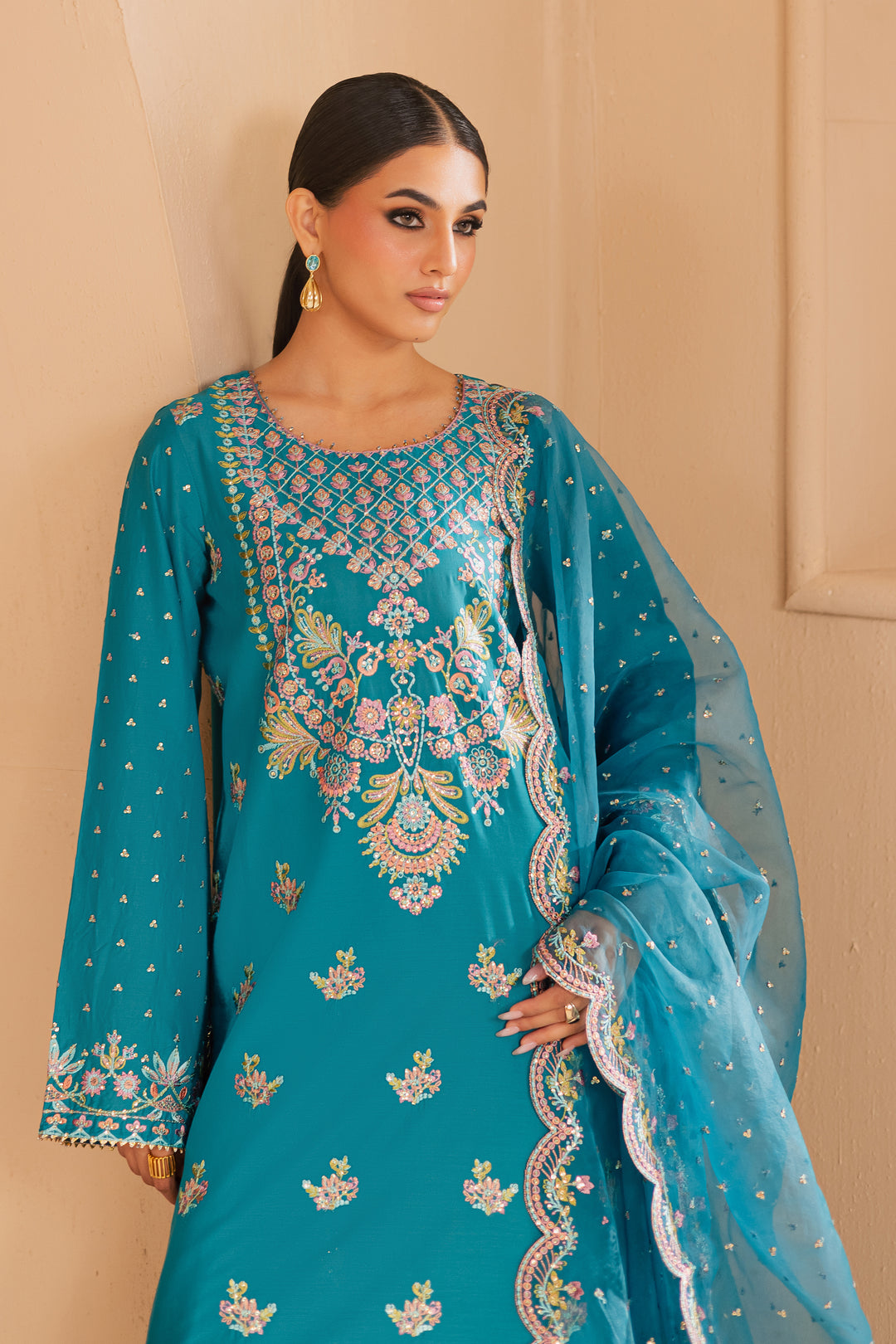 Asmarah 3Pc - Embroidered Lawn Dress