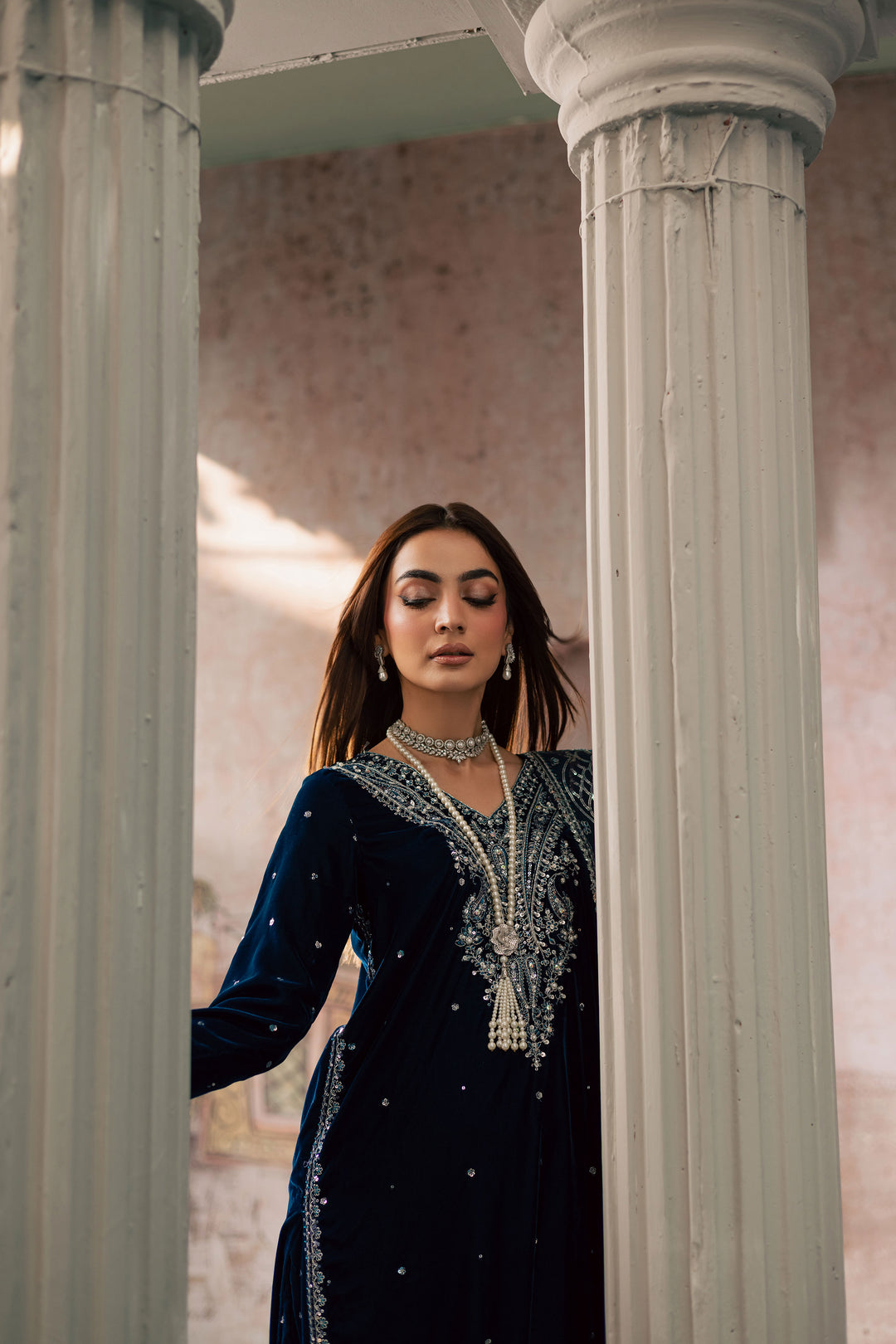 Deniz 3Pc - Velvet Formal Dress