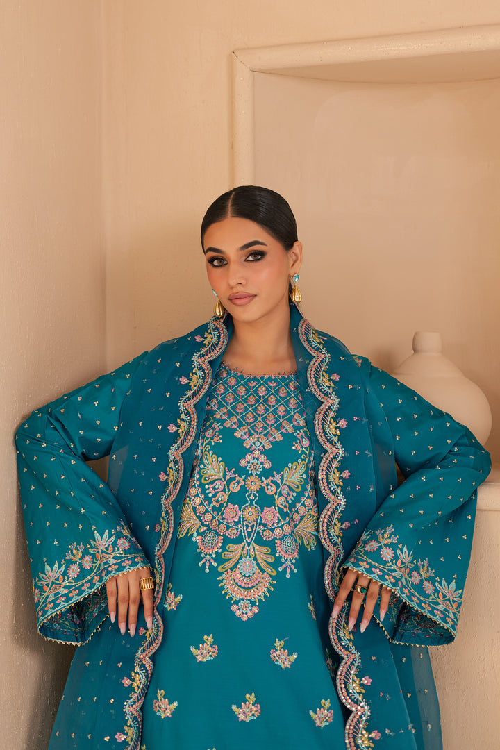Asmarah 3Pc - Embroidered Lawn Dress