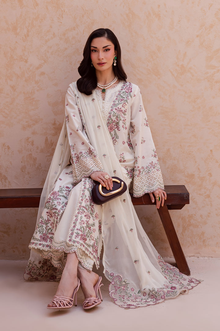 Pearl Dust 3Pc - Festive Embroidered Lawn