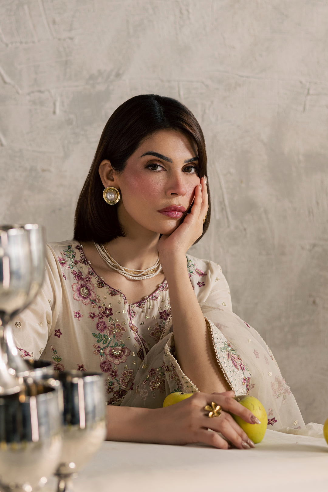 Samin 3Pc - Festive Embroidered Lawn