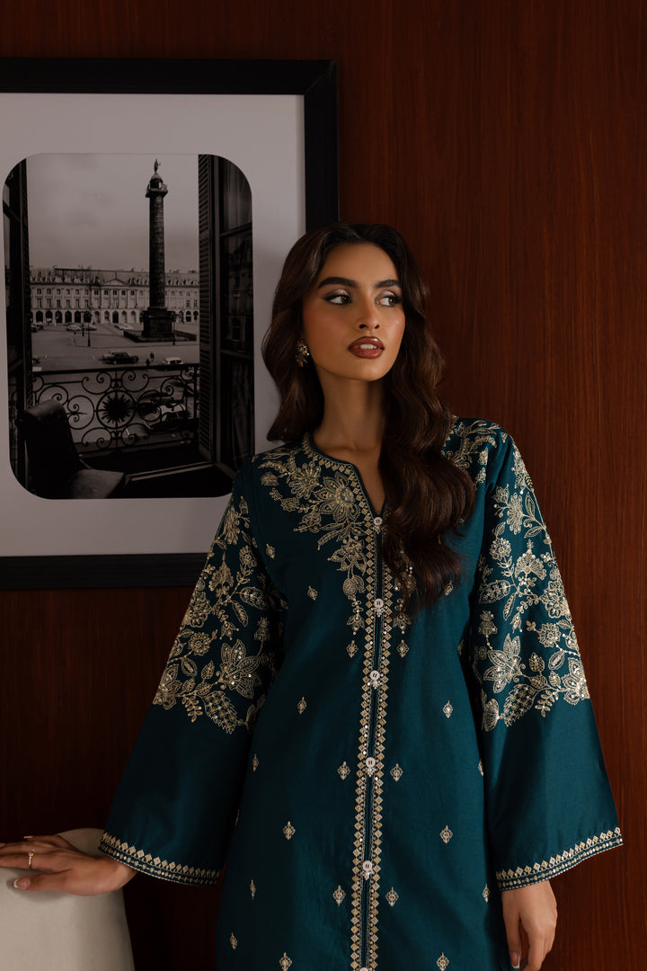 Coulson 2Pc - Embroidered Khaddar Dress