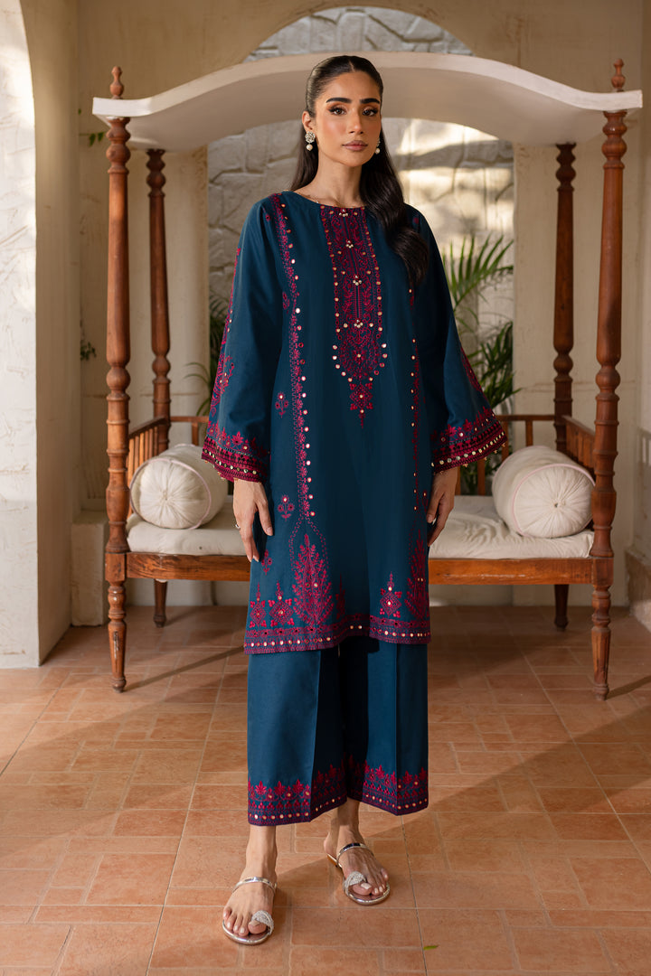 Meeru 2Pc - Embroidered Khaddar Dress