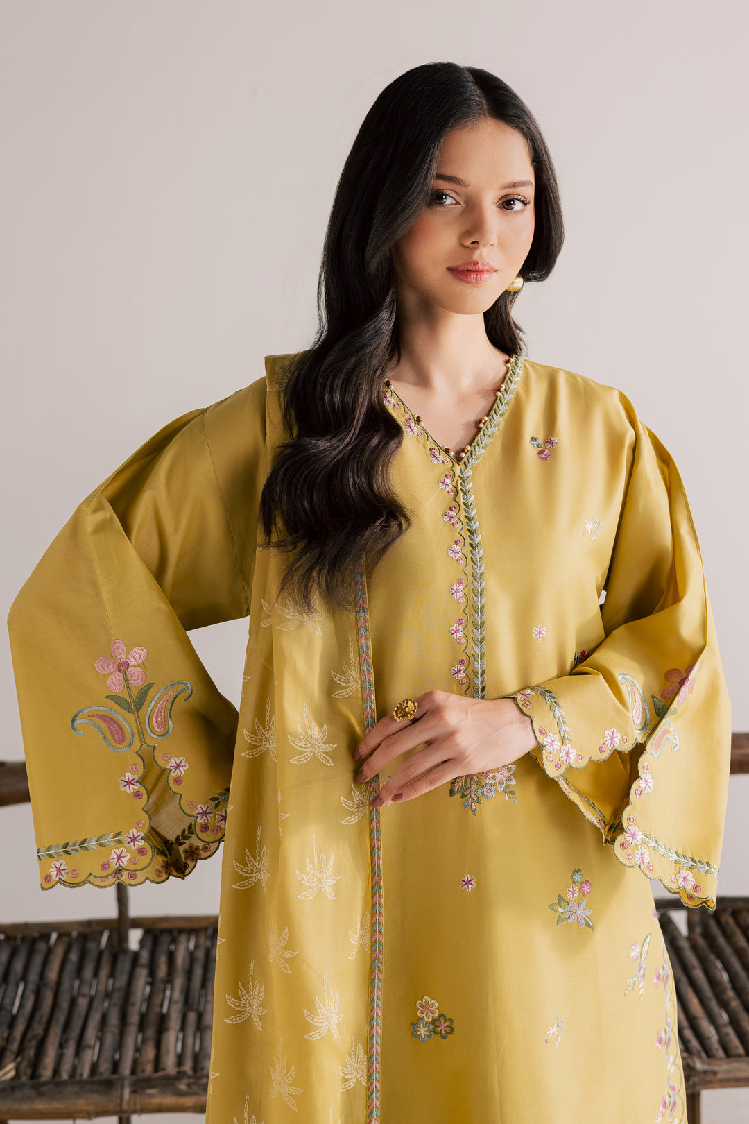 Zaitoon 3Pc - Embroidered Lawn Dress