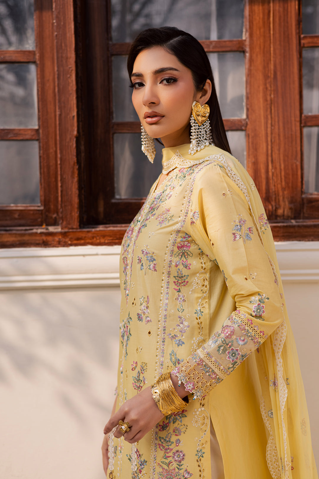 Sundip 3Pc - Festive Embroidered Lawn