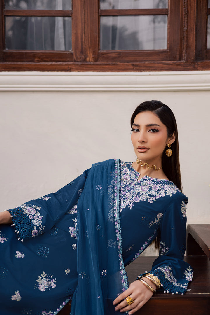 Azraaq 3Pc - Festive Embroidered Lawn