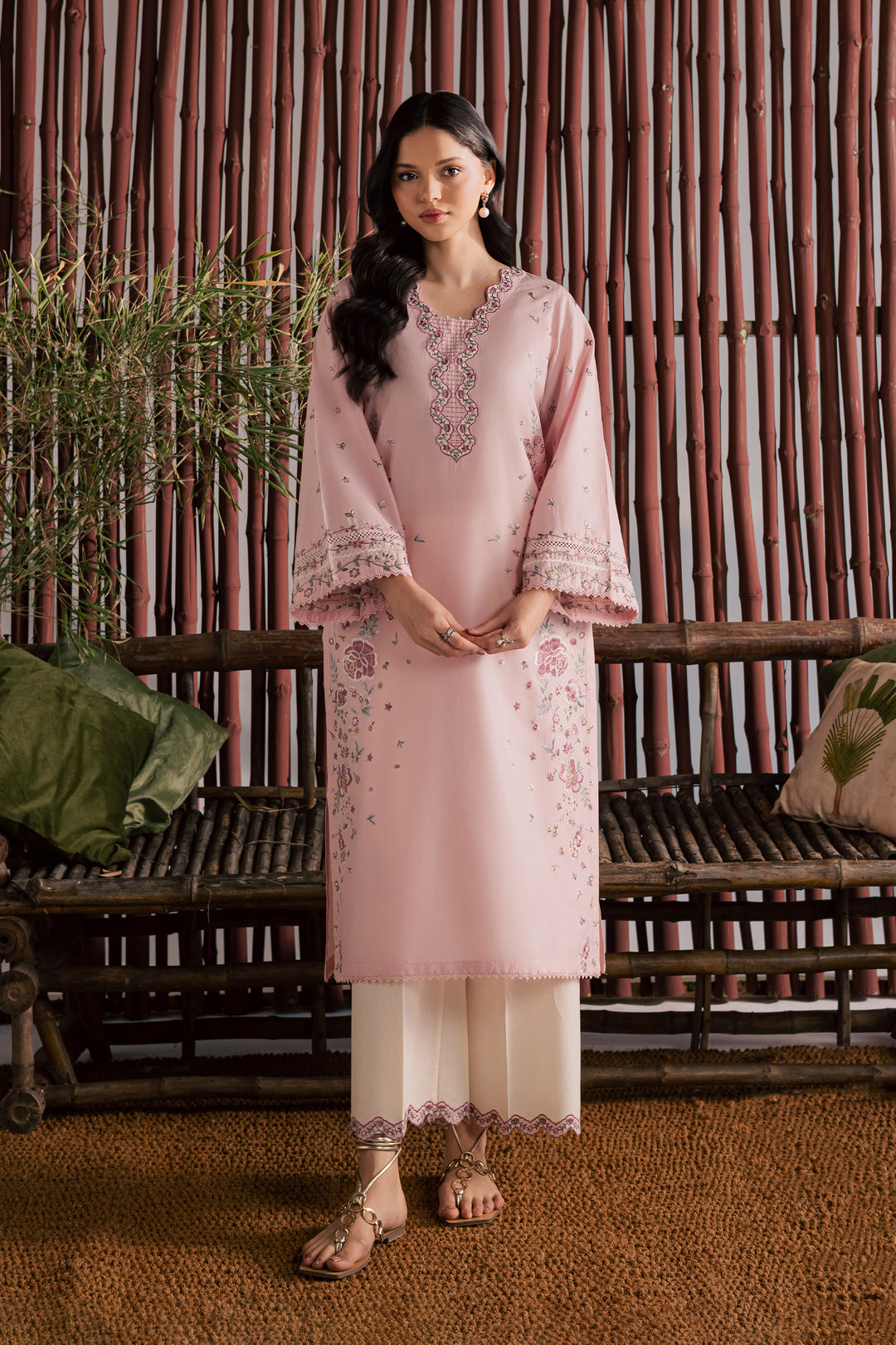 Mallow 2Pc - Embroidered Lawn Dress