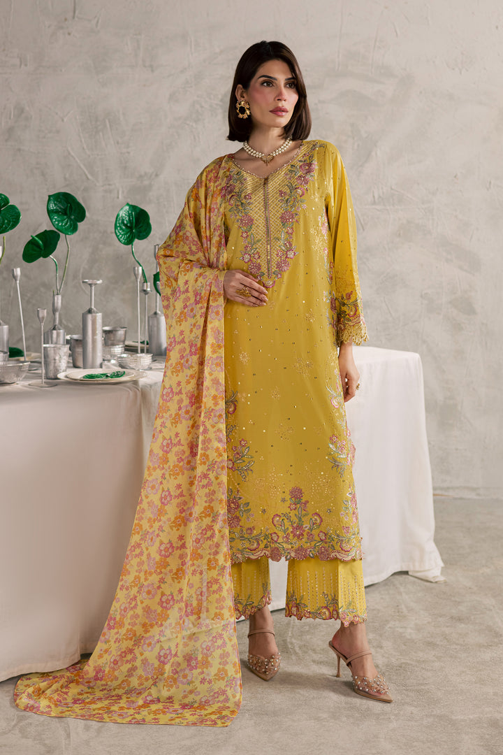 Her Soul 3Pc - Festive Embroidered Lawn