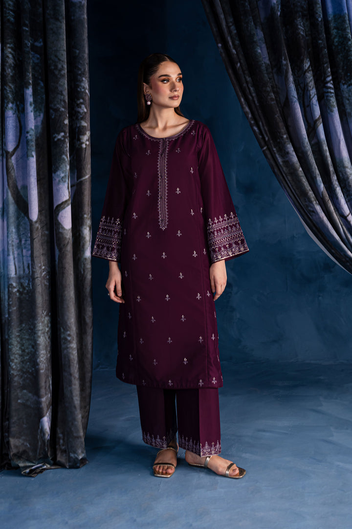 Ayden 2Pc - Embroidered Lawn Dress