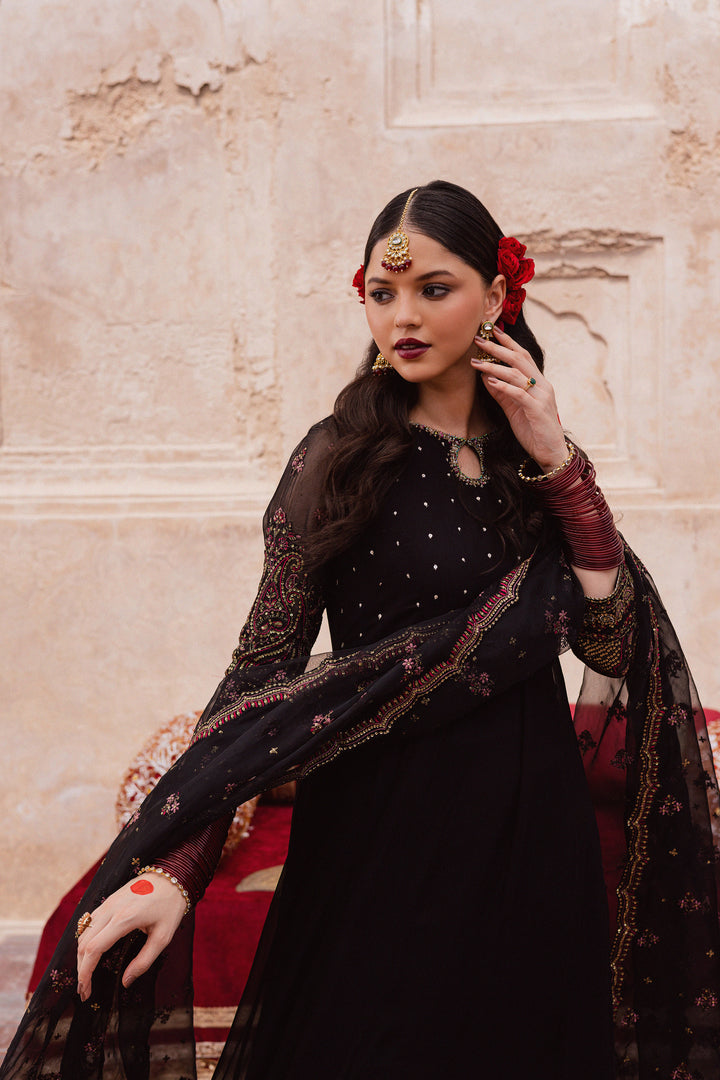  Adila 3Pc - Festive Luxe Pret BATIKSTUDIO2025  BATIK   S / Black / Crinkle & Raw Silk-M / Black / Crinkle & Raw Silk-L / Black / Crinkle & Raw Silk