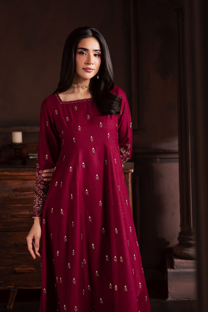 Baneen 2Pc - Embroidered Karandi Dress
