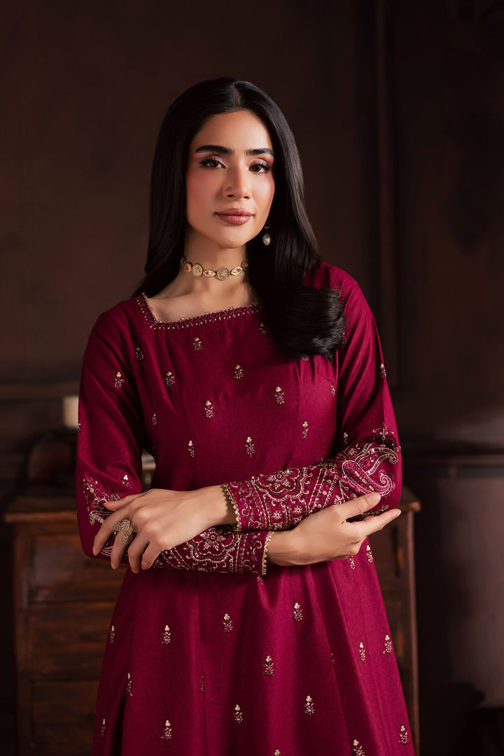 Baneen 2Pc - Embroidered Karandi Dress