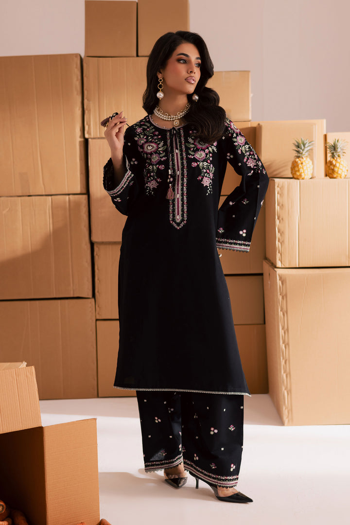 Deejo 2Pc - Embroidered Khaddar Dress
