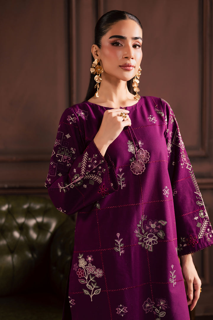 Purple Enid 2Pc - Embroidered Khaddar Dress BATIK WINTER PRET 2025  BATIK   XS / Deep Purple / Khaddar-S / Deep Purple / Khaddar-M / Deep Purple / Khaddar-L / Deep Purple / Khaddar-XL / Deep Purple / Khaddar