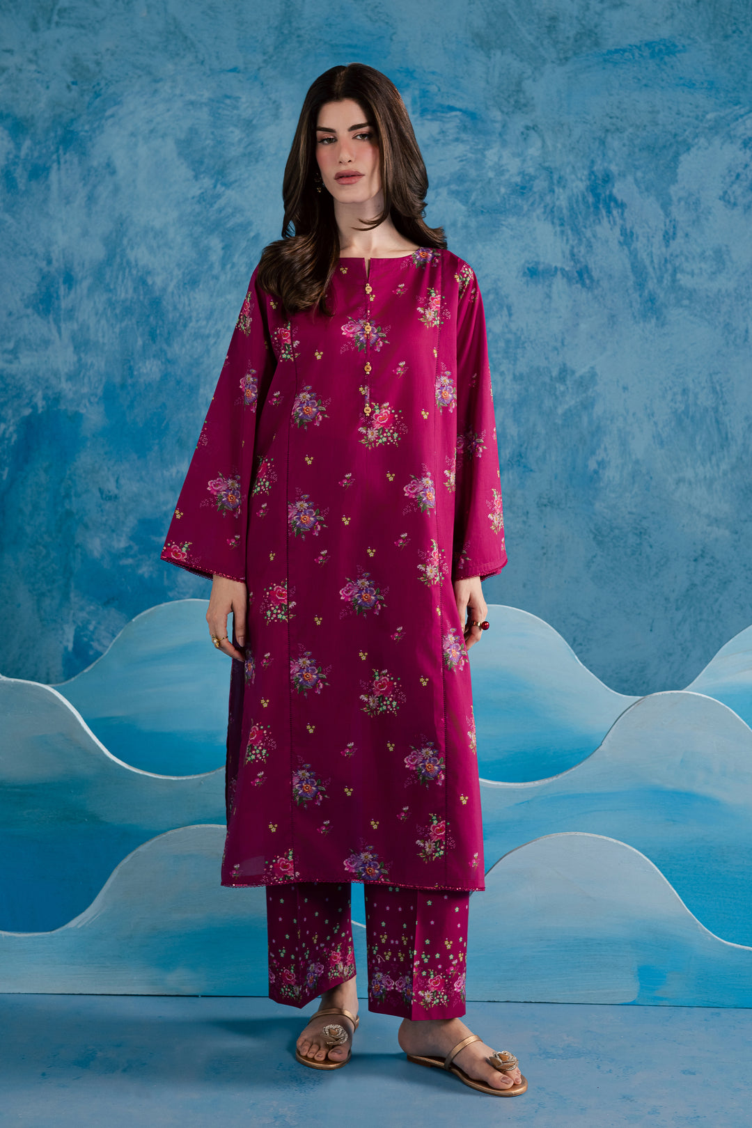 Arzu 2Pc - Printed Lawn Dress