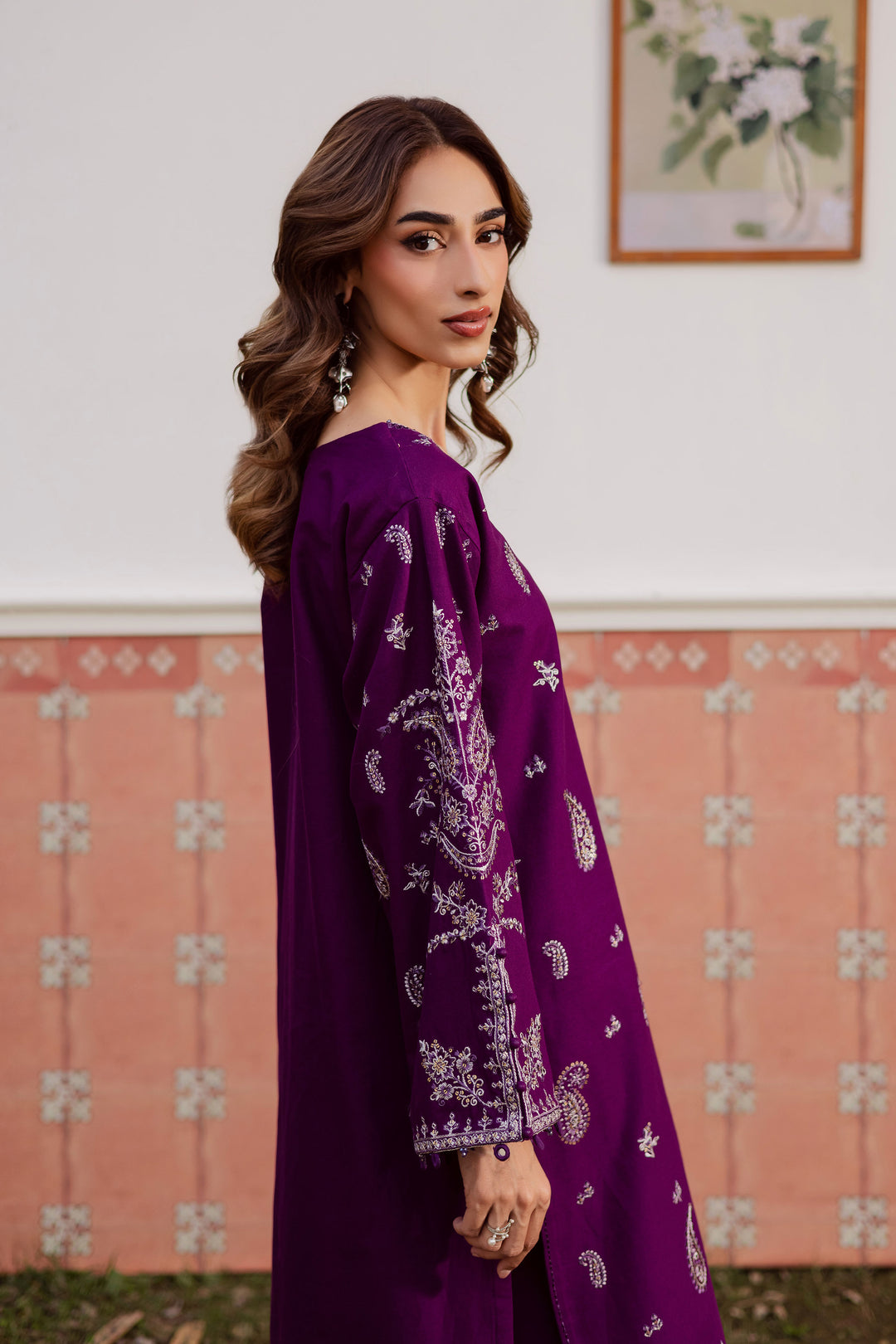 Fave 2Pc - Embroidered Khaddar Dress