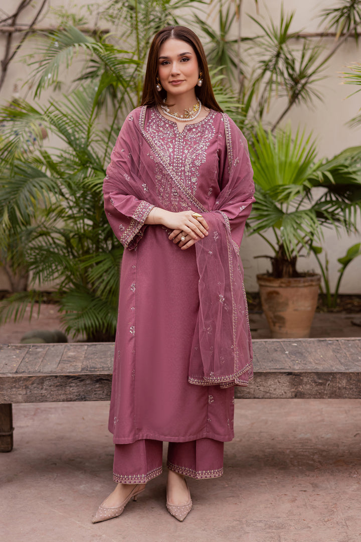 Freya 3Pc - Embroidered Festive Pret