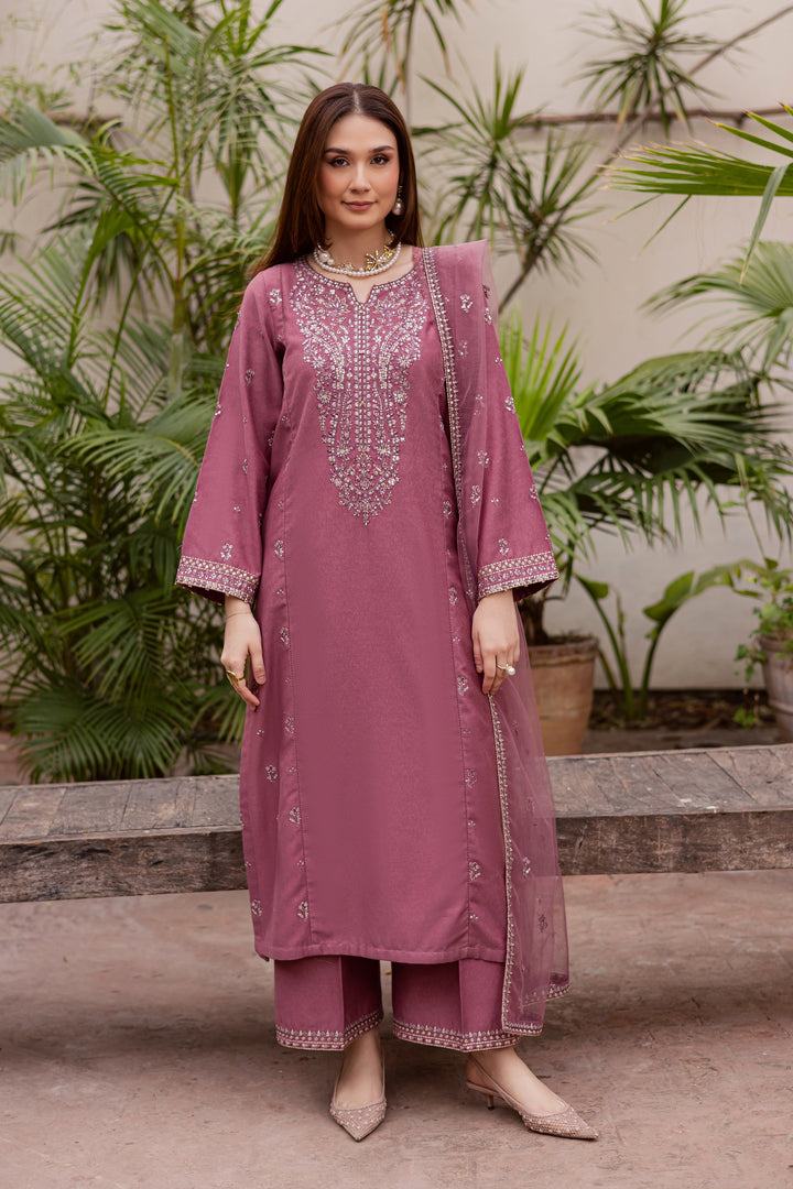 Freya 3Pc - Embroidered Festive Pret