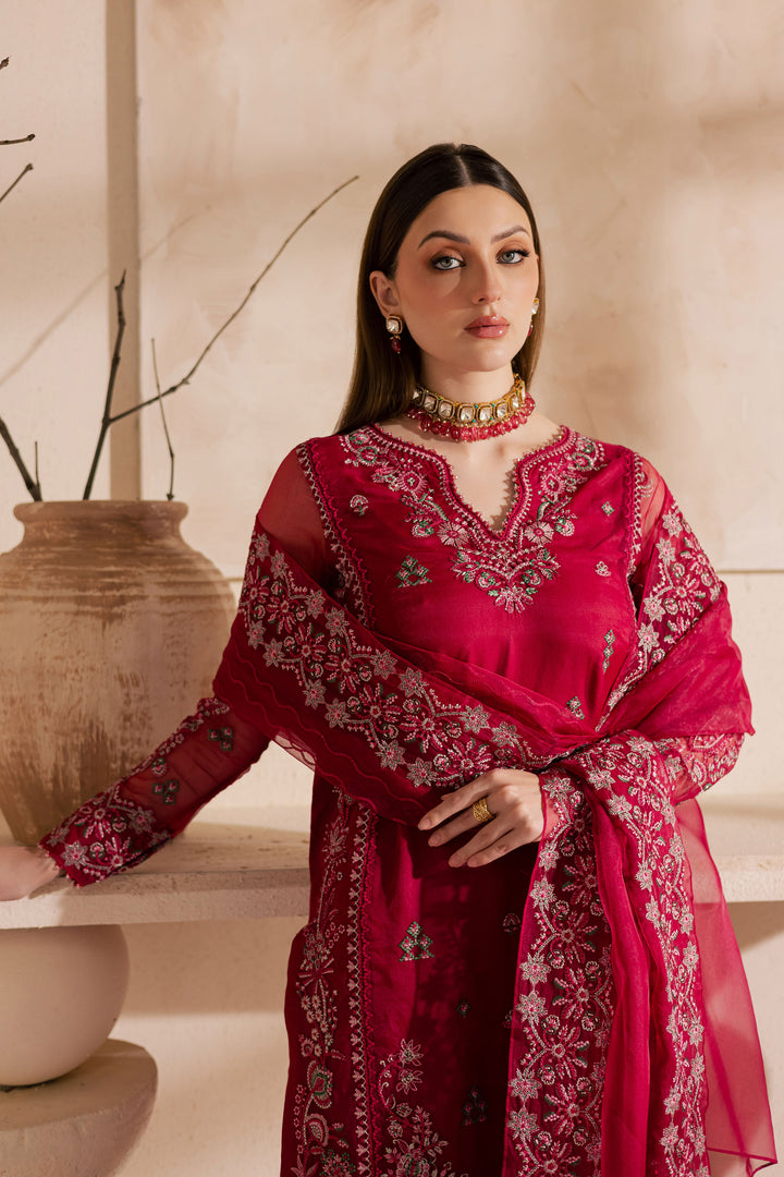 ulshan Zara 3Pc - Embroidered Luxe Pret BATIKLuxePRET2025  BATIK   XS / Fuchsia Pink / Raw Silk & Organza-S / Fuchsia Pink / Raw Silk & Organza-M / Fuchsia Pink / Raw Silk & Organza-L / Fuchsia Pink / Raw Silk & Organza-XL / Fuchsia Pink / Raw Silk & Organza