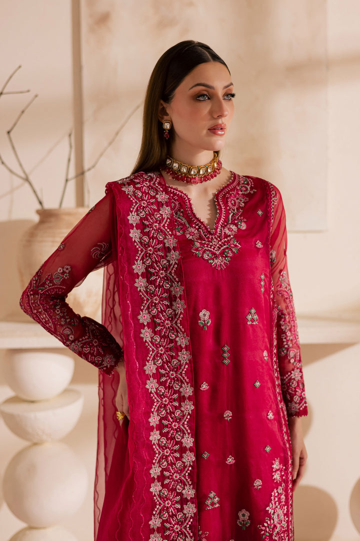 ulshan Zara 3Pc - Embroidered Luxe Pret BATIKLuxePRET2025  BATIK   XS / Fuchsia Pink / Raw Silk & Organza-S / Fuchsia Pink / Raw Silk & Organza-M / Fuchsia Pink / Raw Silk & Organza-L / Fuchsia Pink / Raw Silk & Organza-XL / Fuchsia Pink / Raw Silk & Organza
