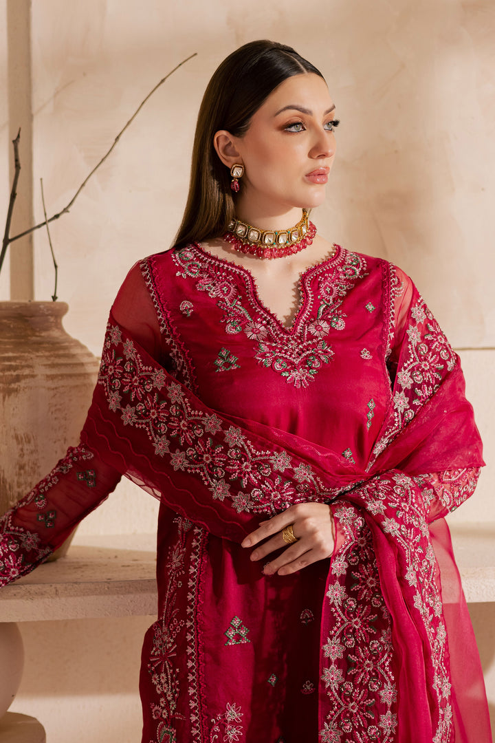 ulshan Zara 3Pc - Embroidered Luxe Pret BATIKLuxePRET2025  BATIK   XS / Fuchsia Pink / Raw Silk & Organza-S / Fuchsia Pink / Raw Silk & Organza-M / Fuchsia Pink / Raw Silk & Organza-L / Fuchsia Pink / Raw Silk & Organza-XL / Fuchsia Pink / Raw Silk & Organza
