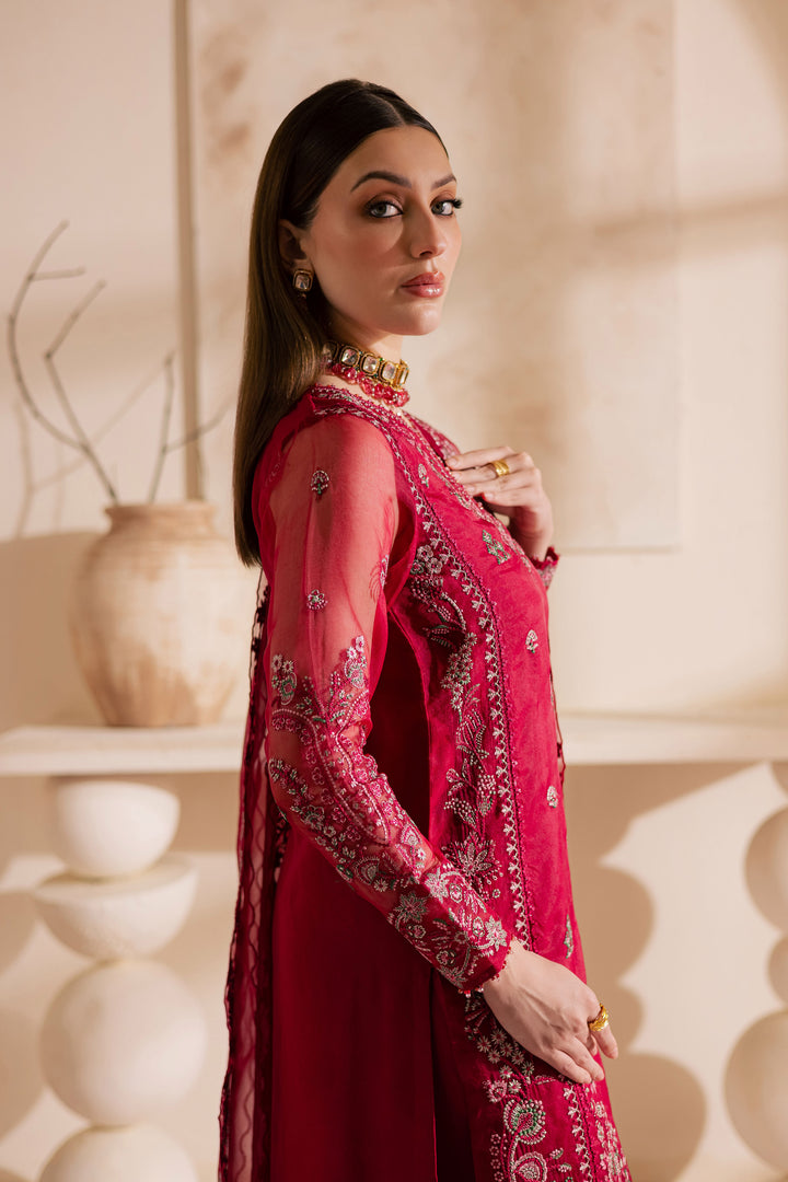 ulshan Zara 3Pc - Embroidered Luxe Pret BATIKLuxePRET2025  BATIK   XS / Fuchsia Pink / Raw Silk & Organza-S / Fuchsia Pink / Raw Silk & Organza-M / Fuchsia Pink / Raw Silk & Organza-L / Fuchsia Pink / Raw Silk & Organza-XL / Fuchsia Pink / Raw Silk & Organza
