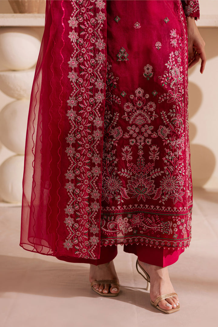 ulshan Zara 3Pc - Embroidered Luxe Pret BATIKLuxePRET2025  BATIK   XS / Fuchsia Pink / Raw Silk & Organza-S / Fuchsia Pink / Raw Silk & Organza-M / Fuchsia Pink / Raw Silk & Organza-L / Fuchsia Pink / Raw Silk & Organza-XL / Fuchsia Pink / Raw Silk & Organza