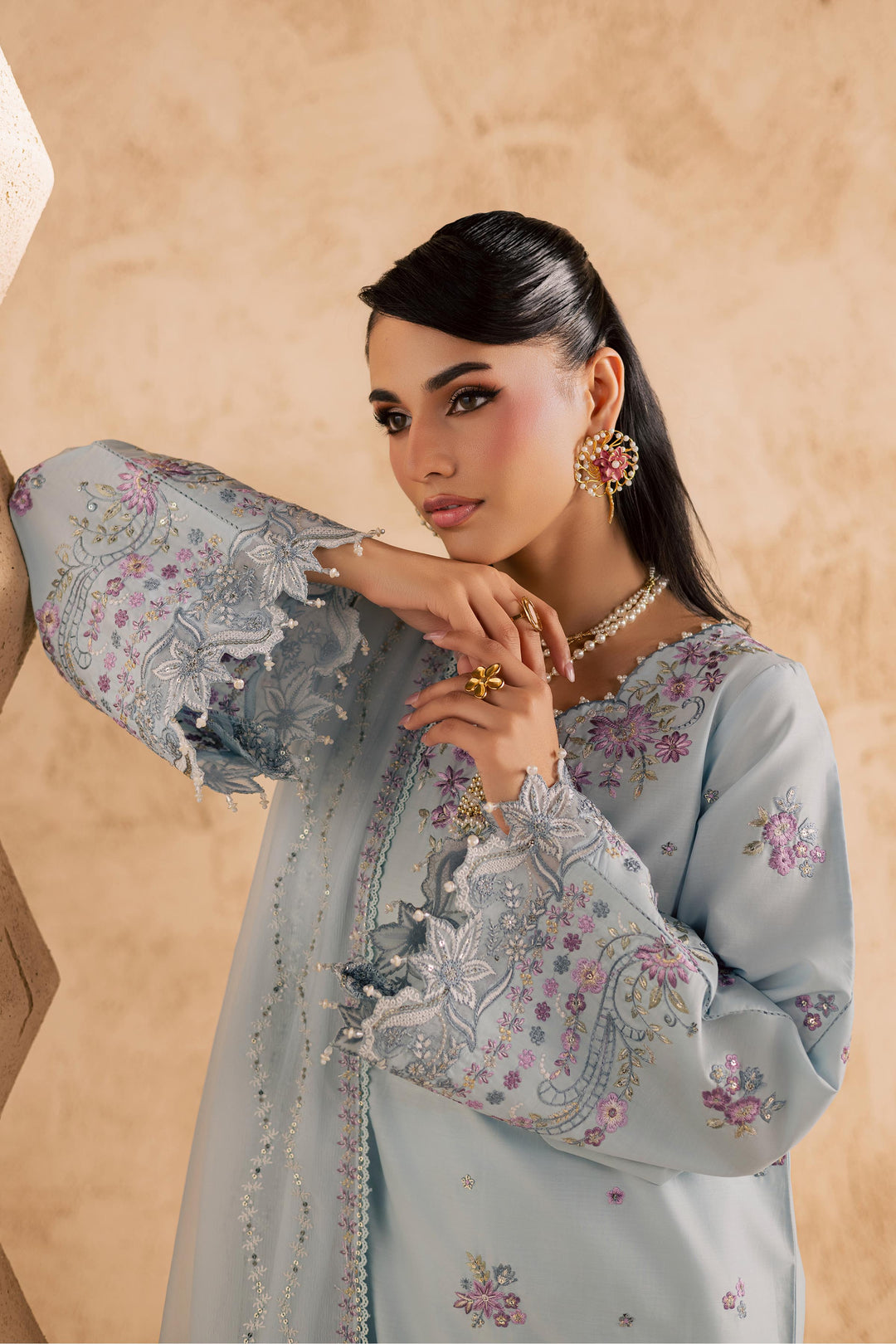 Ice 3Pc - Embroidered Festive Pret