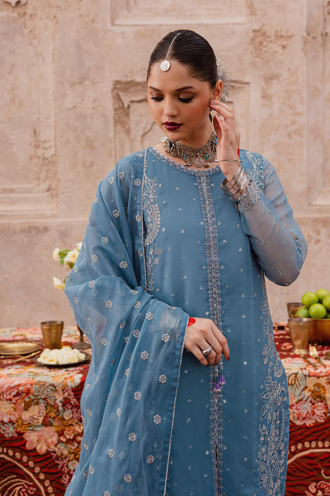 Liyana Lapis 3Pc - Festive Luxe Pret