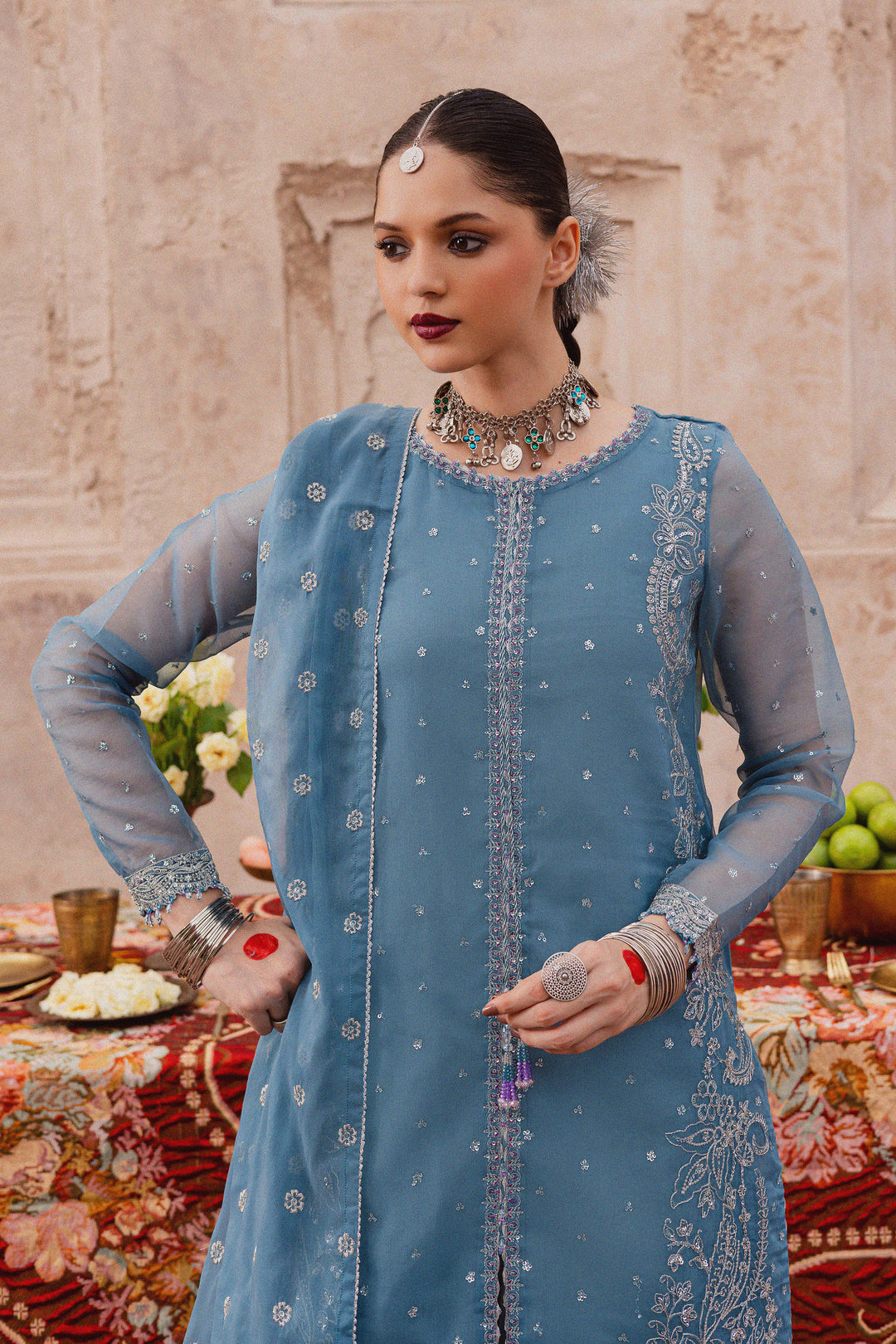 Liyana Lapis 3Pc - Festive Luxe Pret