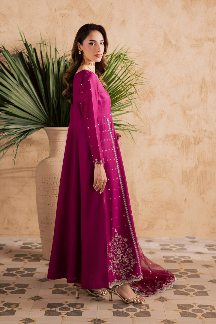 Magenta Blue 3Pc - Embroidered Festive Pret