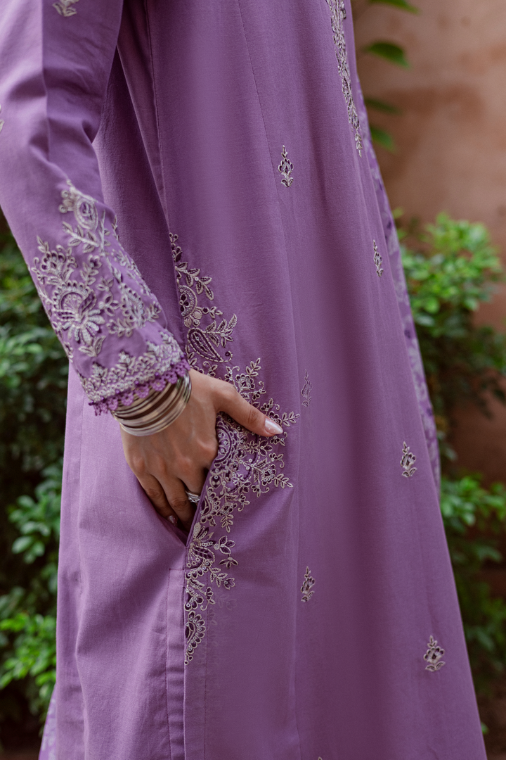 Mandala 3Pc - Embroidered Khaddar Dress BATIK WINTER PRET 2025  BATIK   XS / Lavender / Khaddar-S / Lavender / Khaddar-M / Lavender / Khaddar-L / Lavender / Khaddar-XL / Lavender / Khaddar