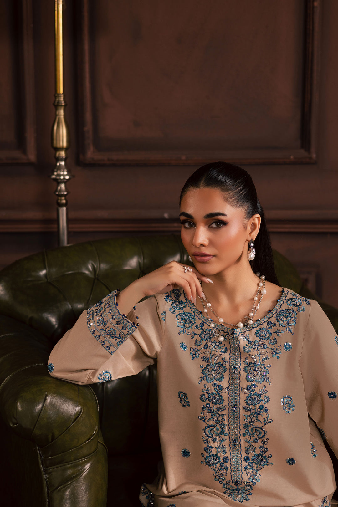  Merry 2Pc - Embroidered Khaddar Dress BATIK WINTER PRET 2025  BATIK   XS / Beige / Khaddar-S / Beige / Khaddar-M / Beige / Khaddar-L / Beige / Khaddar-XL / Beige / Khaddar