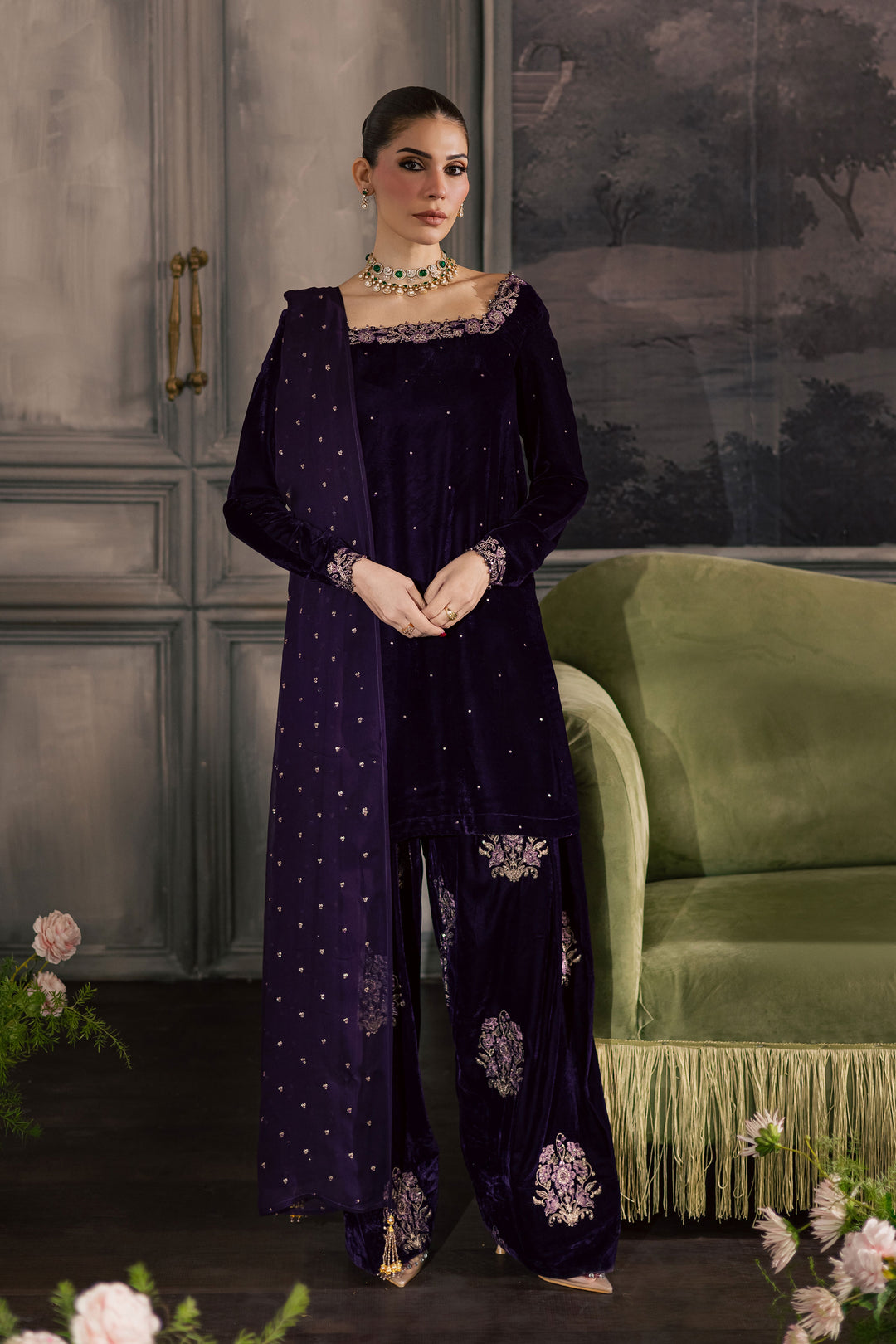 Midnight Purple 3Pc - Velvet Luxe Pret